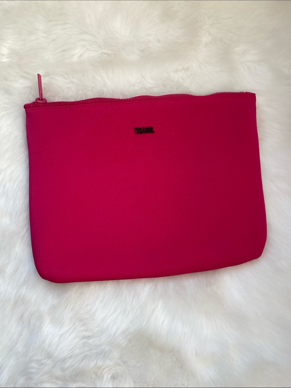 triangl swimwear Vibrant Pink Zip Cosmetic Pouch